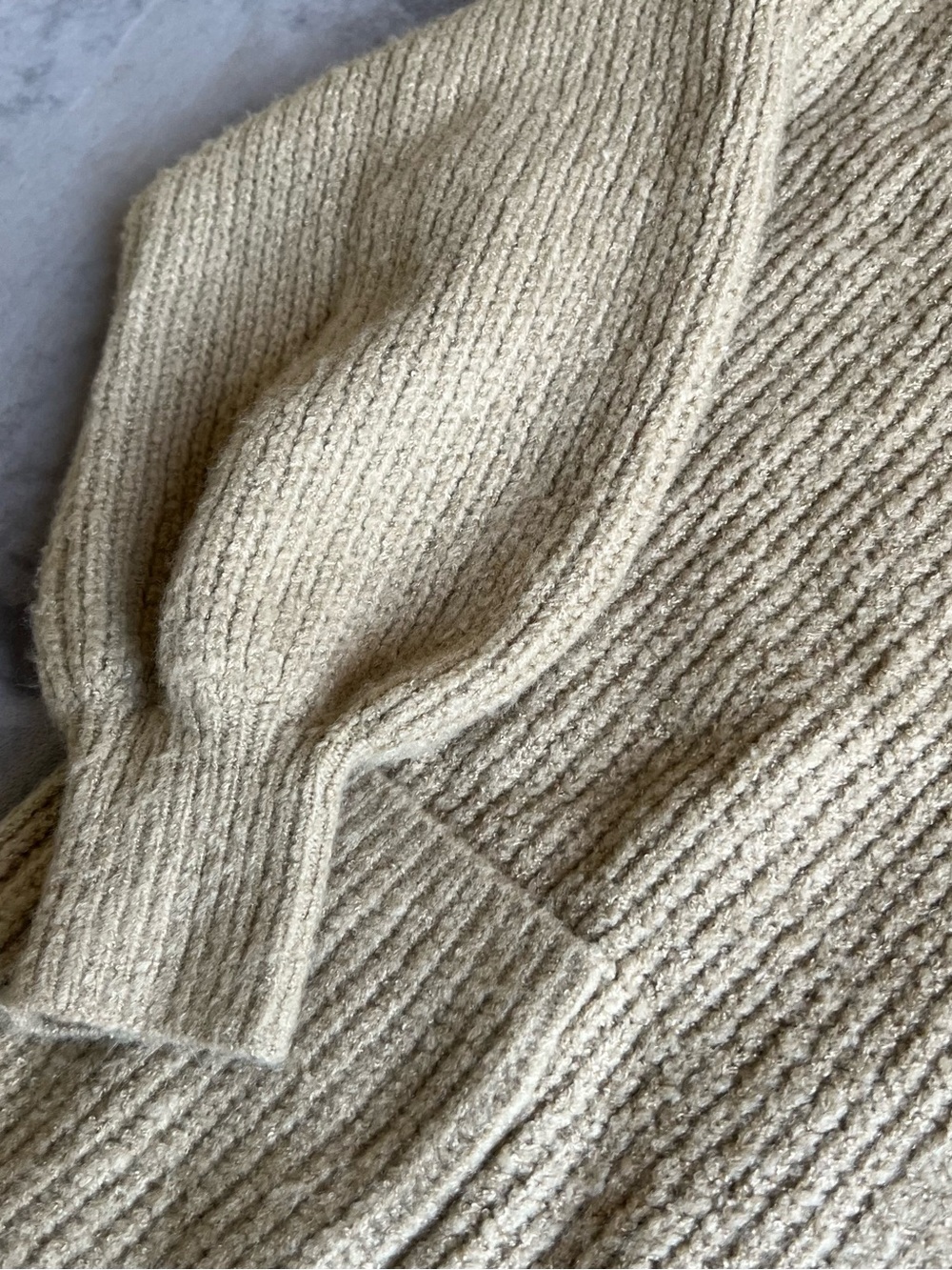 Nostalgia Tan Open-Front Ribbed Cardigan - Picture 3 of 10